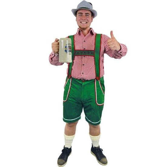 Feestbazaar Tiroler broek groen Alexander