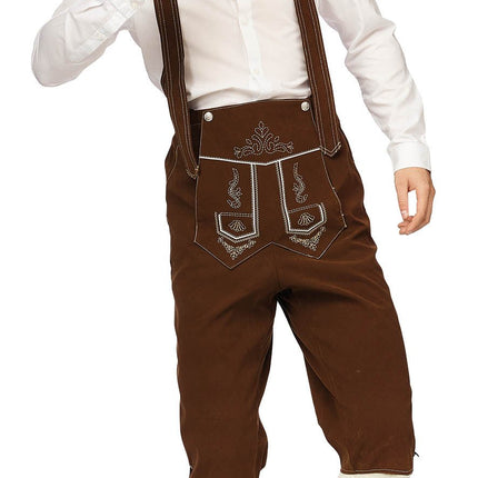 Feestbazaar Tiroler Johan broek bruin