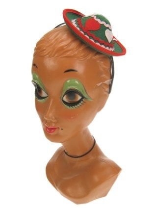 Feestbazaar Tiroler mini hoed met diadeem