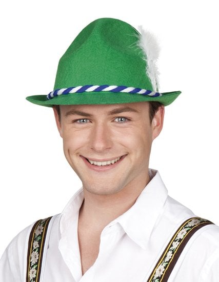 Feestbazaar Tirolerhoed groen Bayern