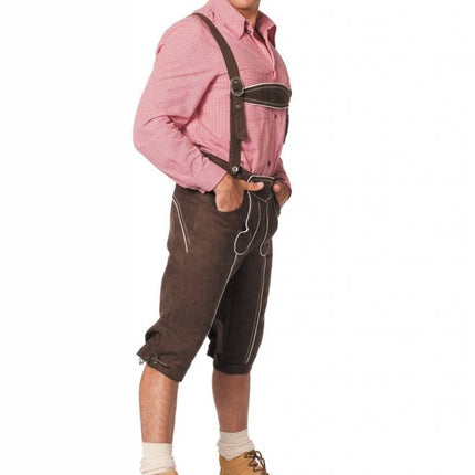 Feestbazaar Tirolerhose de luxe man donkerbruin
