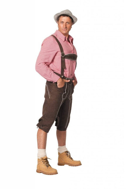 Feestbazaar Tirolerhose de luxe man donkerbruin