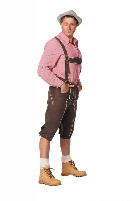 Feestbazaar Tirolerhose de luxe man donkerbruin