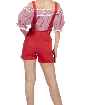 Feestbazaar Tirolerhose de luxe rood