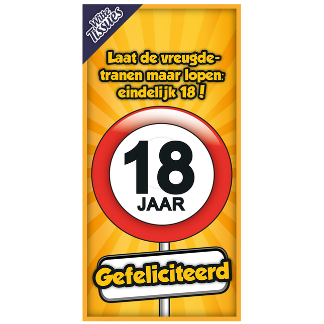 Feestbazaar Tissuebox 18 Jaar
