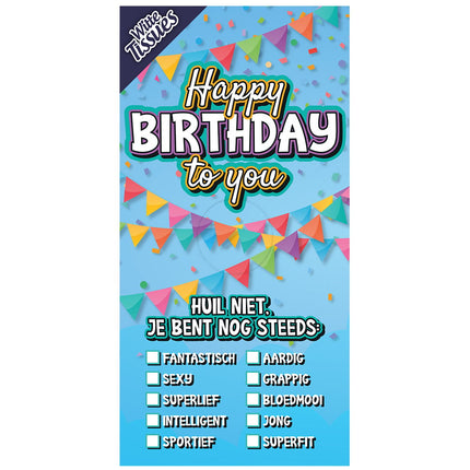 Feestbazaar Tissuebox Happy Birthday