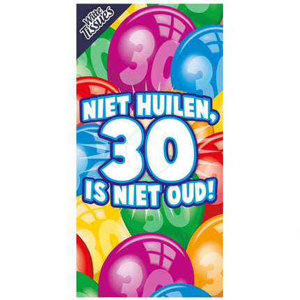 Feestbazaar Tissuebox 'Niet huilen, 30 is niet oud'
