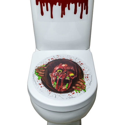 Feestbazaar Toilet Sticker Zombie