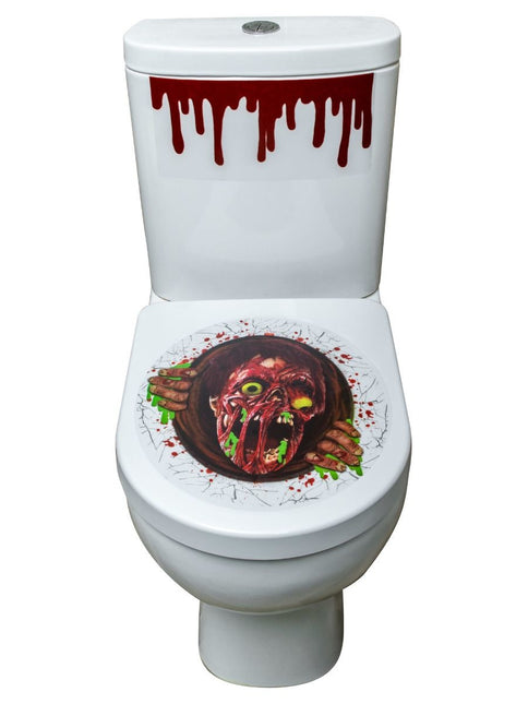Feestbazaar Toilet Sticker Zombie