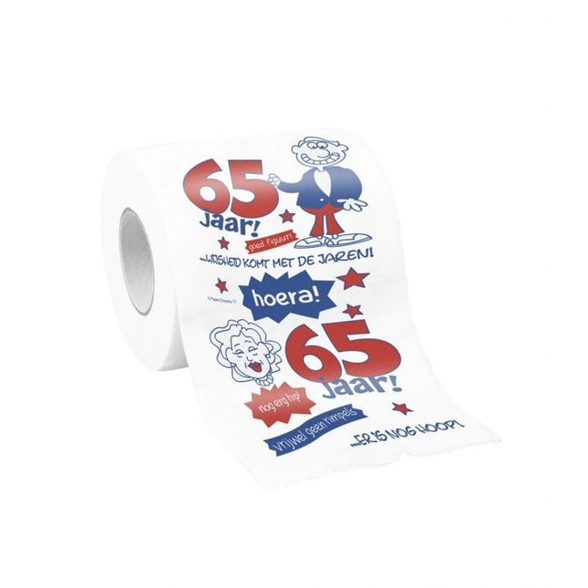 Feestbazaar Toiletpapier 65 jaar