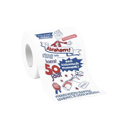 Feestbazaar Toiletpapier Bedrukt Abraham