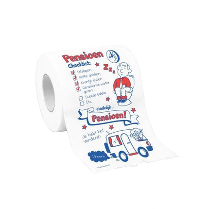 Feestbazaar Toiletpapier Bedrukt Pensioen