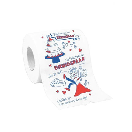Feestbazaar Toiletpapier Bruidspaar Getrouwd
