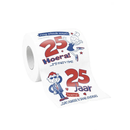 Feestbazaar Toiletrol Bedrukt 25 Jaar
