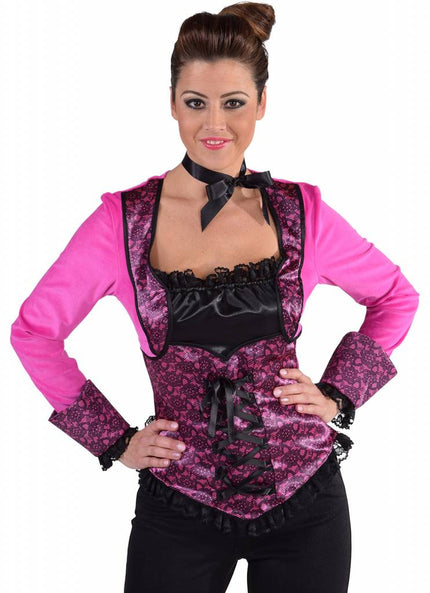 Feestbazaar Top burlesque pink