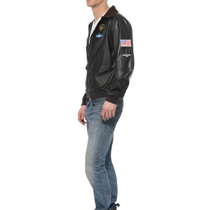 Feestbazaar Top Gun bomber jas zwart