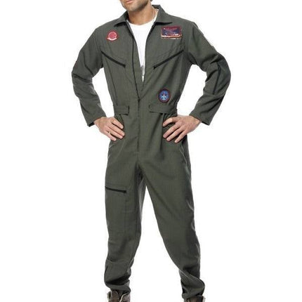Feestbazaar Top Gun Jumpsuit kostuum