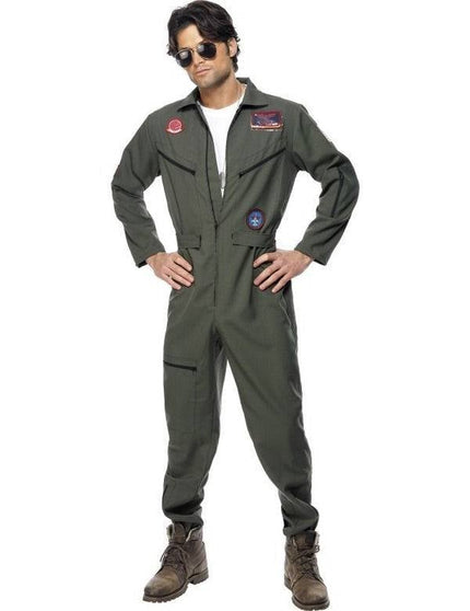 Feestbazaar Top Gun Jumpsuit kostuum