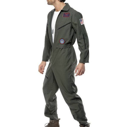 Feestbazaar Top Gun Jumpsuit kostuum
