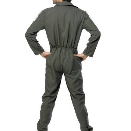 Feestbazaar Top Gun Jumpsuit kostuum