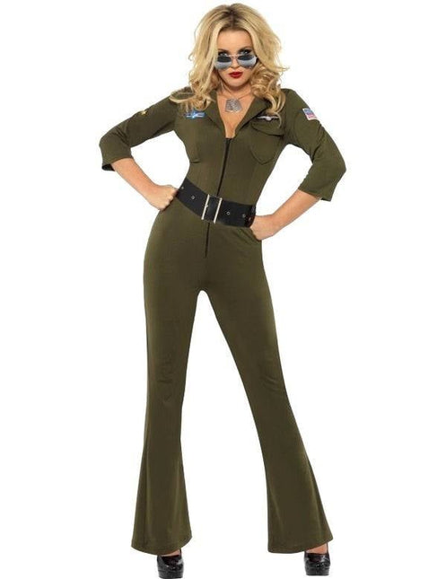 Feestbazaar Top Gun kostuum vrouw