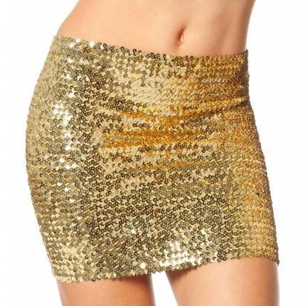 Feestbazaar Top/Rok Pailletten Goud