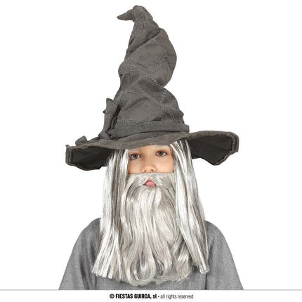 Feestbazaar Tovenaarshoed Gandalf Grijs