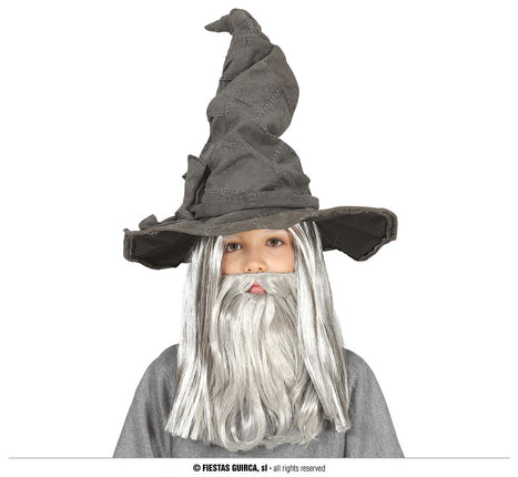 Feestbazaar Tovenaarshoed Gandalf Grijs