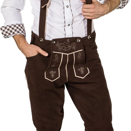 Feestbazaar Traditionele Tiroler Broek Bruin Lang Maximilian