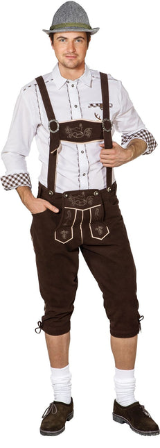Feestbazaar Traditionele Tiroler Broek Bruin Lang Maximilian