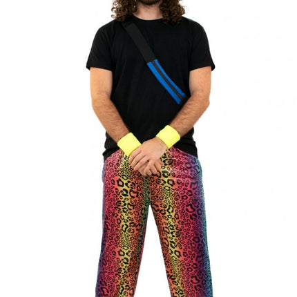 Feestbazaar Trainingsbroek neon panter unisex