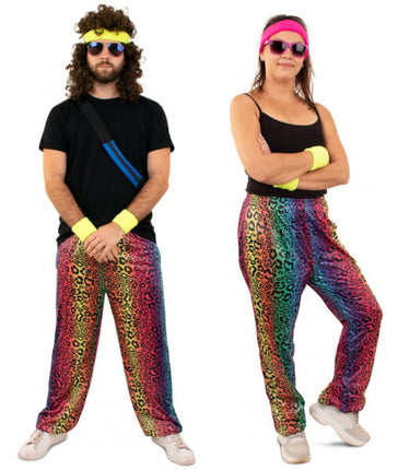 Feestbazaar Trainingsbroek neon panter unisex