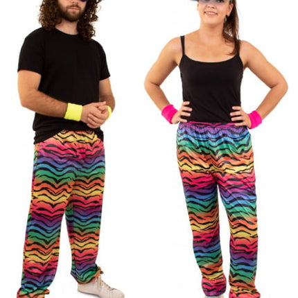 Feestbazaar Trainingsbroek neon tijger unisex