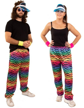 Feestbazaar Trainingsbroek neon tijger unisex