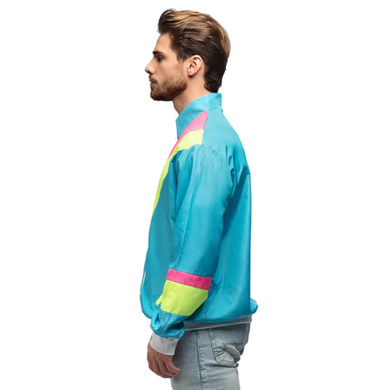 Feestbazaar Trainingsjas 90's Retro Dude Blauw Renzo