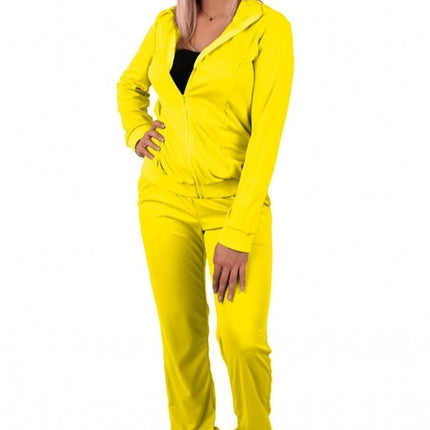 Feestbazaar Trainingspak Basic Neon Geel Dames