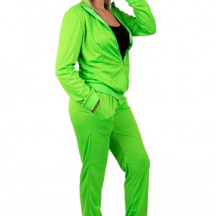 Feestbazaar Trainingspak Basic Neon Groen Dames