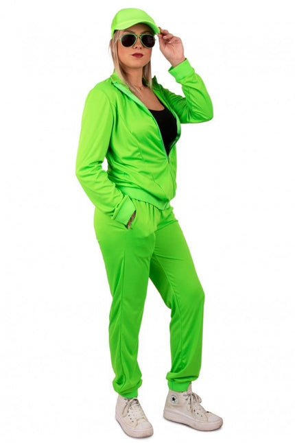 Feestbazaar Trainingspak Basic Neon Groen Dames
