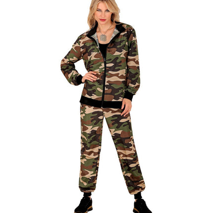 Feestbazaar Trainingspak Camouflage Militair Unisex