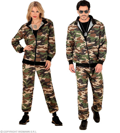 Feestbazaar Trainingspak Camouflage Militair Unisex