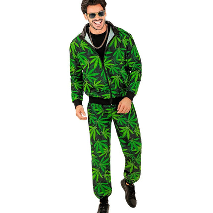 Feestbazaar Trainingspak Groen Wietblad Unisex