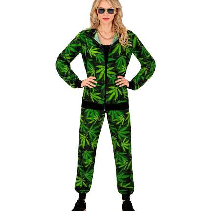 Feestbazaar Trainingspak Groen Wietblad Unisex