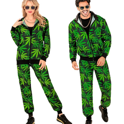 Feestbazaar Trainingspak Groen Wietblad Unisex