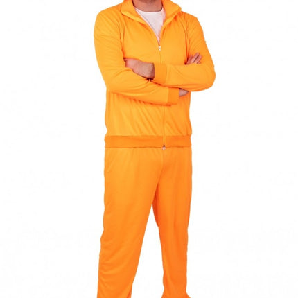 Feestbazaar Trainingspak heren neon oranje