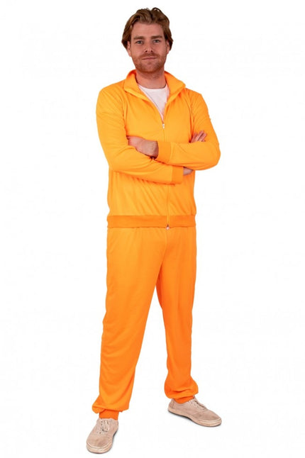 Feestbazaar Trainingspak heren neon oranje