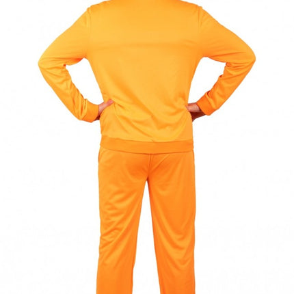 Feestbazaar Trainingspak heren neon oranje