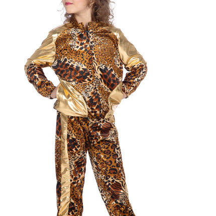 Feestbazaar Trainingspak kind panter