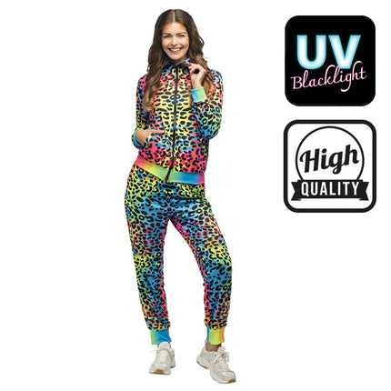 Feestbazaar Trainingspak Leopard Art Babe UV
