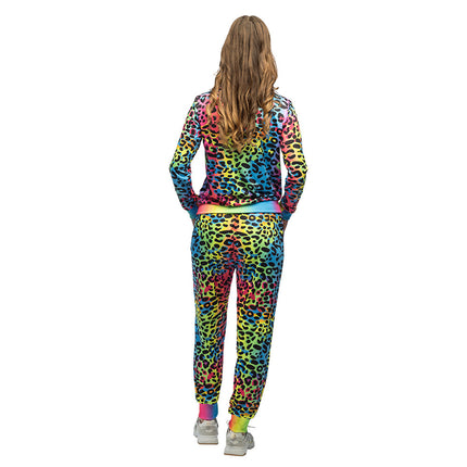Feestbazaar Trainingspak Leopard Art Babe UV