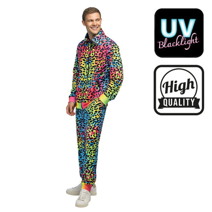 Feestbazaar Trainingspak Leopard Art Dude UV